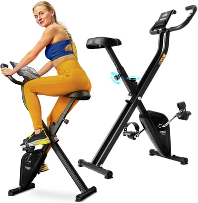 Trex Sport TX-320XB Flix – Stationaire Fiets – Hometrainer – Fitness Fiets – Verstelbare X-Bike met Antislippedalen – LCD-Display – Tot 100 kg
