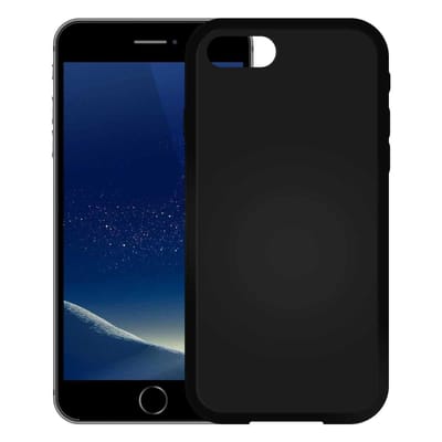 Mat Zwart TPU Siliconen hoesje voor Apple iPhone 6/6s Plus