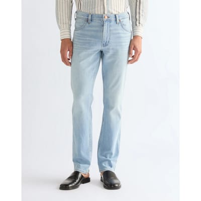 Wrangler - Greensboro - Heren Regular Straight-fit Jeans - Firelight Blue