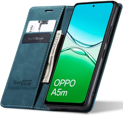 Hoesje geschikt voor Oppo A5 5G / A5 4G / A5m - Book Case Leer Slimline Blauw