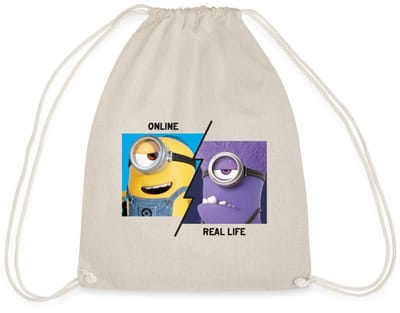 Minions Stuart Online Vs. Real Life Gymtas