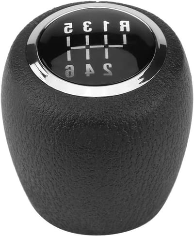 IMstore Car 6 Speed Gear Lever Knob Head - Versnellingspook - Luxe uitstraling - Zwart - Hoogwaardige materialen - Perfect voor elk voertuig