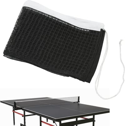 Tafeltennisnet - Ping Pong net - Wedstrijden en training - Opvouwbaar en draagbaar - Universeel formaat - Zwart