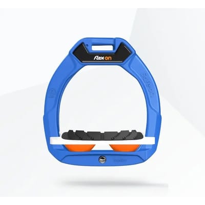 Veiligheidsstijgbeugels Rijveiligheid Inclinatie Grip Blauw/Wit/Oranje kind Flex-On Safe-On