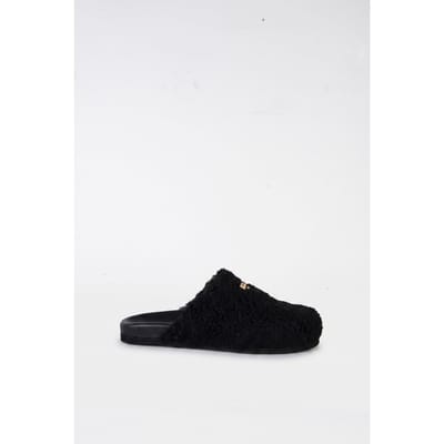 Moschino Flat Mules Black Größe: 39 | Flip-Flops Outlet | Damen | Schwarz