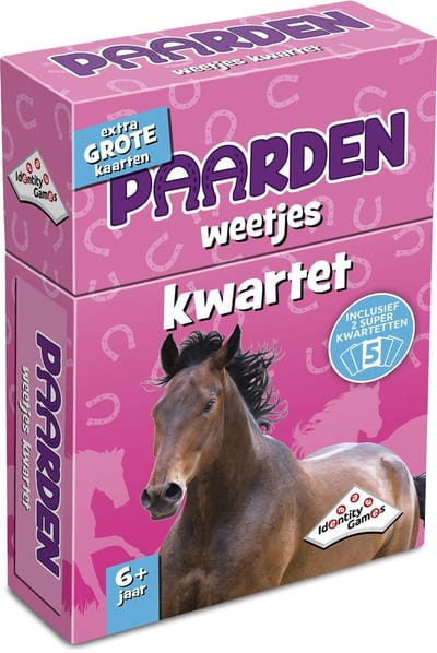 Paarden Weetjeskwartet – Kaartspel - Boordevol leuke en leerzame paardenfeitjes