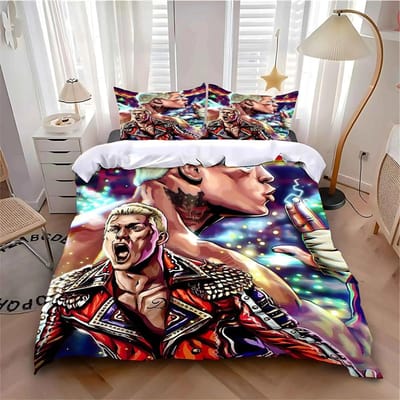 Nieuwe Cody Rhodes American Nightmare Beddengoed Set Eenpersoons Twin Volledig Queen King Maat Bed Set Volwassene Kind Slaapkamer Dekbedovertrek Sets Anime 150X200cm 3pcs