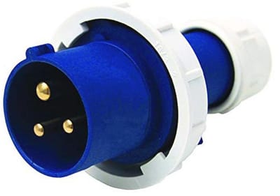 Industriële stekker 16A 2P+T 220V IP67 rood