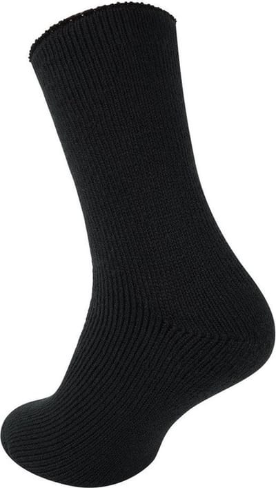 2 Paar thermo sokken voor dames zwart 36/41 - Wintersport kleding – Thermokleding - Winter warmtesokken - Thermosokken
