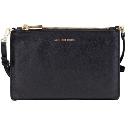 Michael Kors Double Pouch L Dames Crossbodytas - Zwart