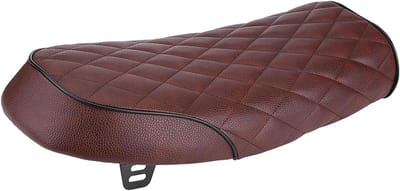 Retro Diamond Flat Blatter Style Coffee Racing Seat - compatibel met CG125 - GN - CG - CB200 - CB350 - CB400SS - CB500 - CB750 - SR400 - SR500 - XJ - XS - bruin