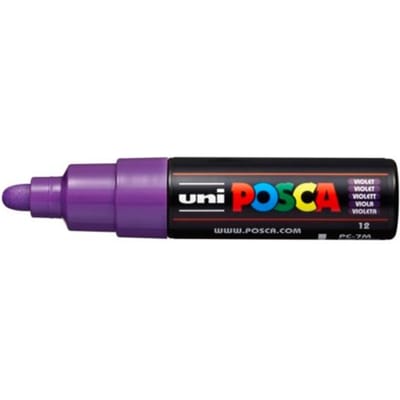 Posca marker met conische punt schrijfdikte breed paars