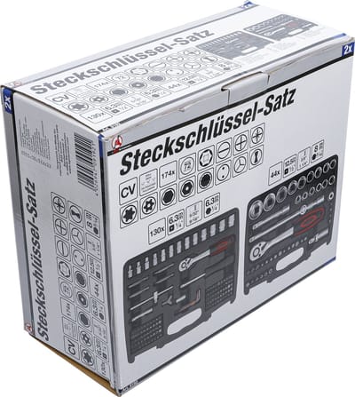 BGS 2 Dopsleutelsets - 1/4 en 1/2 - inches - 174 delig