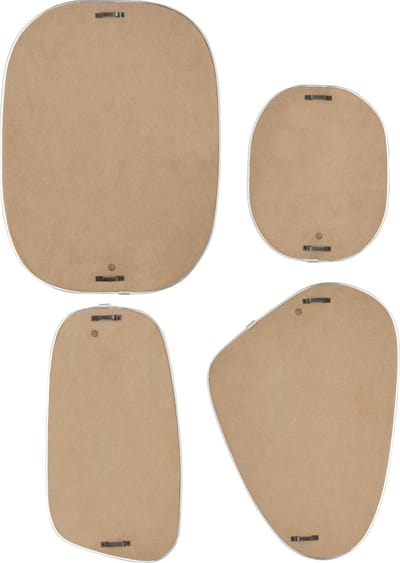 Atmosphera Organische Wandspiegels - Set van 4 stuks - 30x40cm