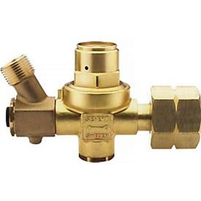 SIEVERT kleine propaan drukregelaar, 2 bar, 4 kg/h, B 21.8 x 1/14" LH, zonder manometer