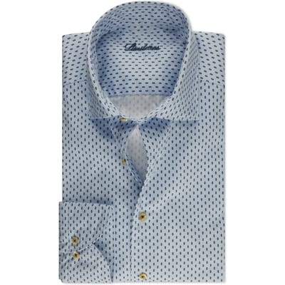 Stenströms Slimline/72, Rc Cuff, Sport Light Blue Pattern Größe: XL | Business hemden Outlet | Herren | Blau