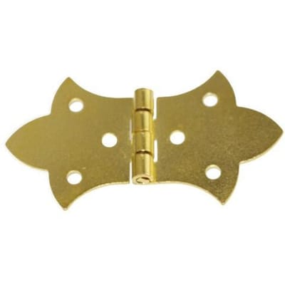 2 stuks Brons Goud Mini Houten Doos Scharnier Zinklegering Kastbeslag Antieke scharnieren voor Sieraden Cadeau Wijnkist met Schroef