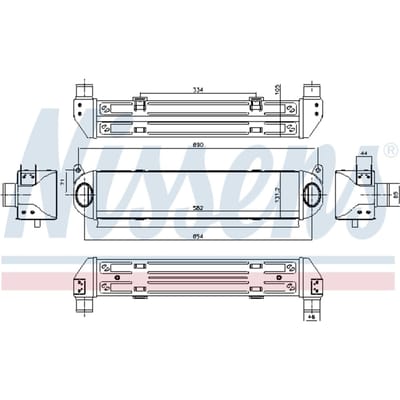 Intercooler NISSENS 96243