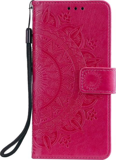 Shop4 - Samsung Galaxy S20 Ultra Hoesje - Wallet Case Mandala Patroon Roze