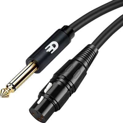Drivv. Premium XLR Kabel - XLR female naar 6.35 mm Jack Male - Stereo Jack - 2 meter