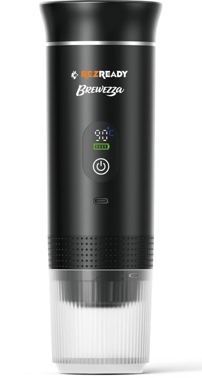 Brewezza Portable Koffiezetapparaat – Tijdelijk Aanbod – Compact & Lichtgewicht – USB Oplaadbaar – Ideaal voor Reizen & Outdoor