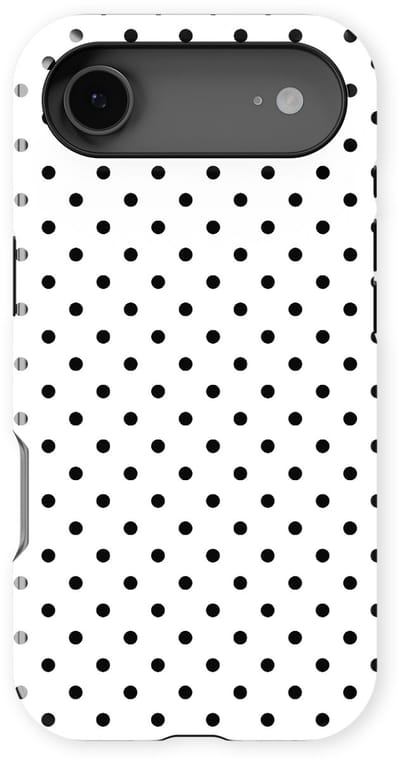 Polka Dots Hoesje geschikt voor iPhone 17 Air | Geschikt Voor Mag | Stippen Design Backcover geschikt voor iPhone 17 Air Mono Dots