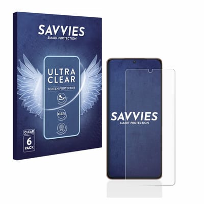 Savvies - Screenprotector voor Samsung Galaxy S21 Ultra 5G - Folie Beschermfolie transparant 6 Stuks