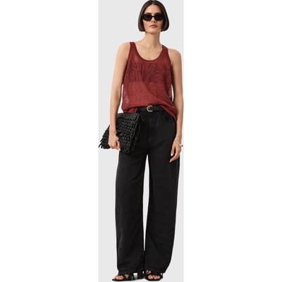 AllSaints Kaito Tank Rosewood Red Taglia: M | Canottiere Outlet | Donna | Rosa