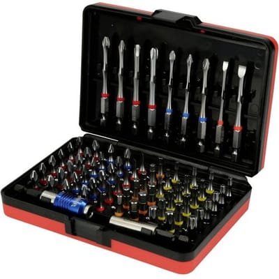 Bitset KS TOOLS Torsion Power - kleurgecodeerde schroevendraaier - 71 stuks - 918.3070
