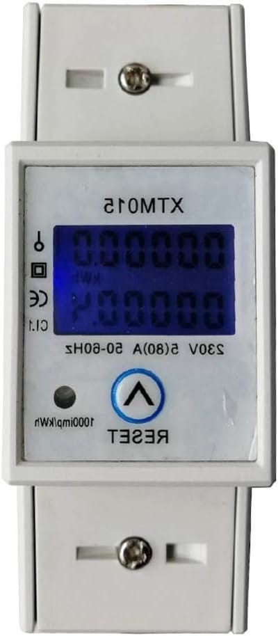 Digitale Energiemeter - Stroommeter LCD - Energieverbruik Meten - Precisie Circuitmeting - 10 x 65 x 36 cm - Wit