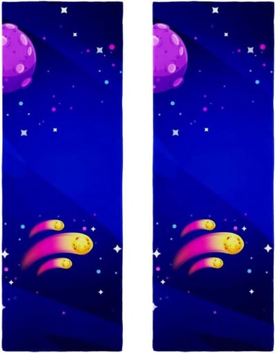 Microfiber Handdoeken - Sneldrogende Doeken - Sport & Reizen - Extra Absorberend - 2 Stuks 29.5x81.5cm - Veelkleurig
