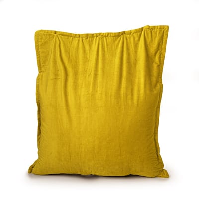 Drop & Sit - zitzak/zitkussen - trendy rib (corduroy) - geel - 100 x 150