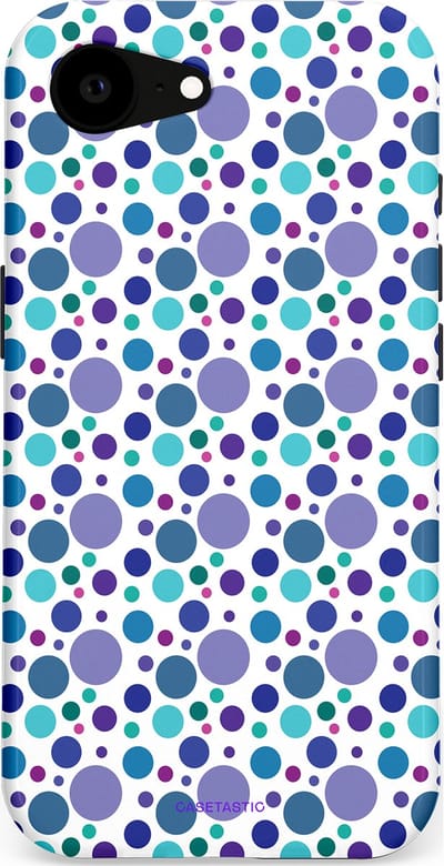 Casetastic Hoesje Geschikt voor Apple iPhone 16e Magsafe - Stijlvolle Beschermende Duo-layer Case - Bubble blauw