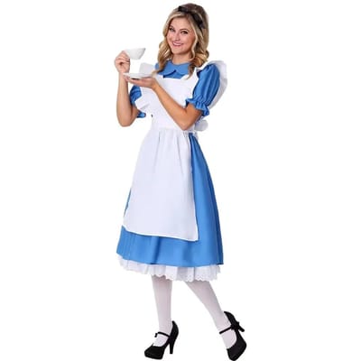 Alice in Wonderland Kostuum voor Meisjes Kinderen Fantasias Dienstmeisje Dienstmeisje Cosplay Halloween Carnaval Feest Verkleden S