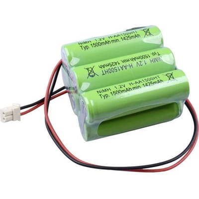 Mexcel NS1500AAHT Accupack Aantal cellen: 6 Batterijgrootte: AA (penlite) Geschikt voor hoge temperaturen, Stekker NiMH 7.2 V 1500