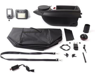 Creatorally Voerboot - 800m Bereik - GPS Visaasboot - Laadvermogen 3 kg - Ondersteunt Automatische Cruise/Positiepunten Cruise/Routecorrectie/Terugkeer/Elektrisch Hek - Voerboot Karper - voor Vissen