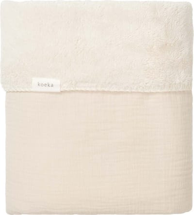Koeka wiegdeken teddy Faro warm white 75x100
