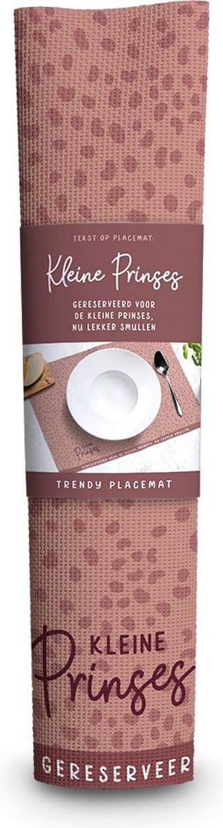 Placemat Gereserveerd voor de kleine prinses
