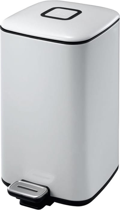 EKO - Regent pedaalemmer 12 liter - Steel Plastic - wit - Prullenbak