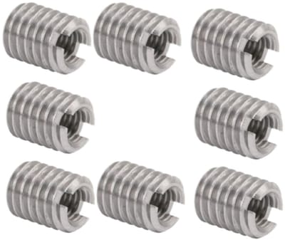 Dailygoods- Draadinsert 10 stuks - RVS Vermindering - Binnendraad M3x0.5mm - Buitendraad M5x0.8mm - Schroefhaken - Duurzaam materiaal - Schroef