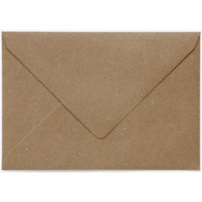Envelop Papicolor EA5 156x220mm recycled kraft bruin pak à 6 stuks
