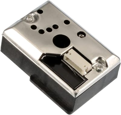 Stof Sensor Module - Luchtkwaliteit Detector - Luchtmeting Binnenshuis - Analoge Spanningsuitgang - 45 x 35 x 20mm - Zilver