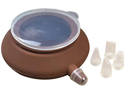 Spuitzak - Slagroomspuit - Spuitmondjes - Spuitzakken - Garneerspuit - Herbruikbare Spuitzak - Taartdecoratiespuit - Taartdecoratie set - Met 6 spuitmonden - 350 ml - Geschikt voor het maken van taarten - Snacks en desserts