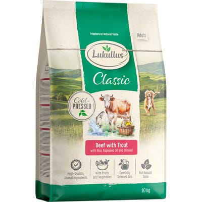 Lukullus Koudgeperste Rund & Forel - Dubbelpak : 2 x 10 kg: nieuw Receptuur