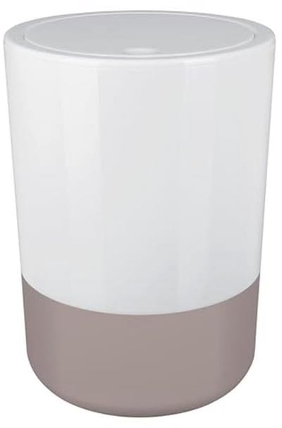 Cosmetica-emmer voor badkamer - Pedaalemmer Swingdeksel 5 liter met kanteldeksel en siliconen bodem