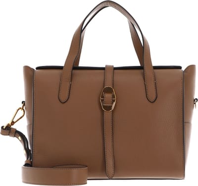 COCCINELLE Leren Handtas Schoudertas Coccinelle Cosima Handbag Nocciola Lichtbruin