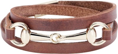 Montebello Armband Bliss Brown G - Leer - Metaal - 5mm - 60cm