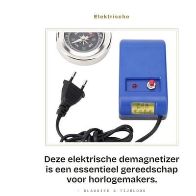 Dailygoods - Entmagnetisierer - Demagnetiseur - Eenvoudig in gebruik - 110V220V - Uhrenreparatuur - Elektrische demagnetiseerder - Geschikt voor horlo...