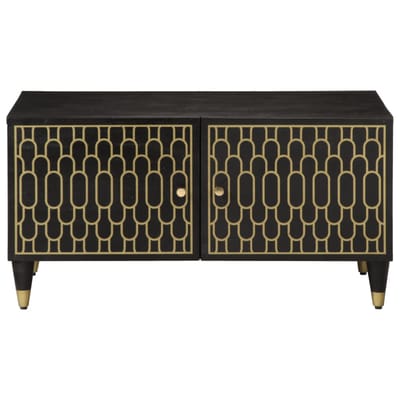 vidaXL - Salontafel - 80x50x40 - cm - massief - mangohout