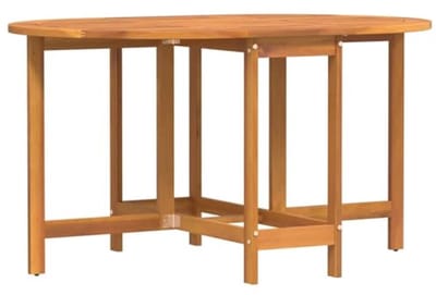 Ovale houten tuintafel voor 4 personen - Inklapbaar design voor balkon en tuin